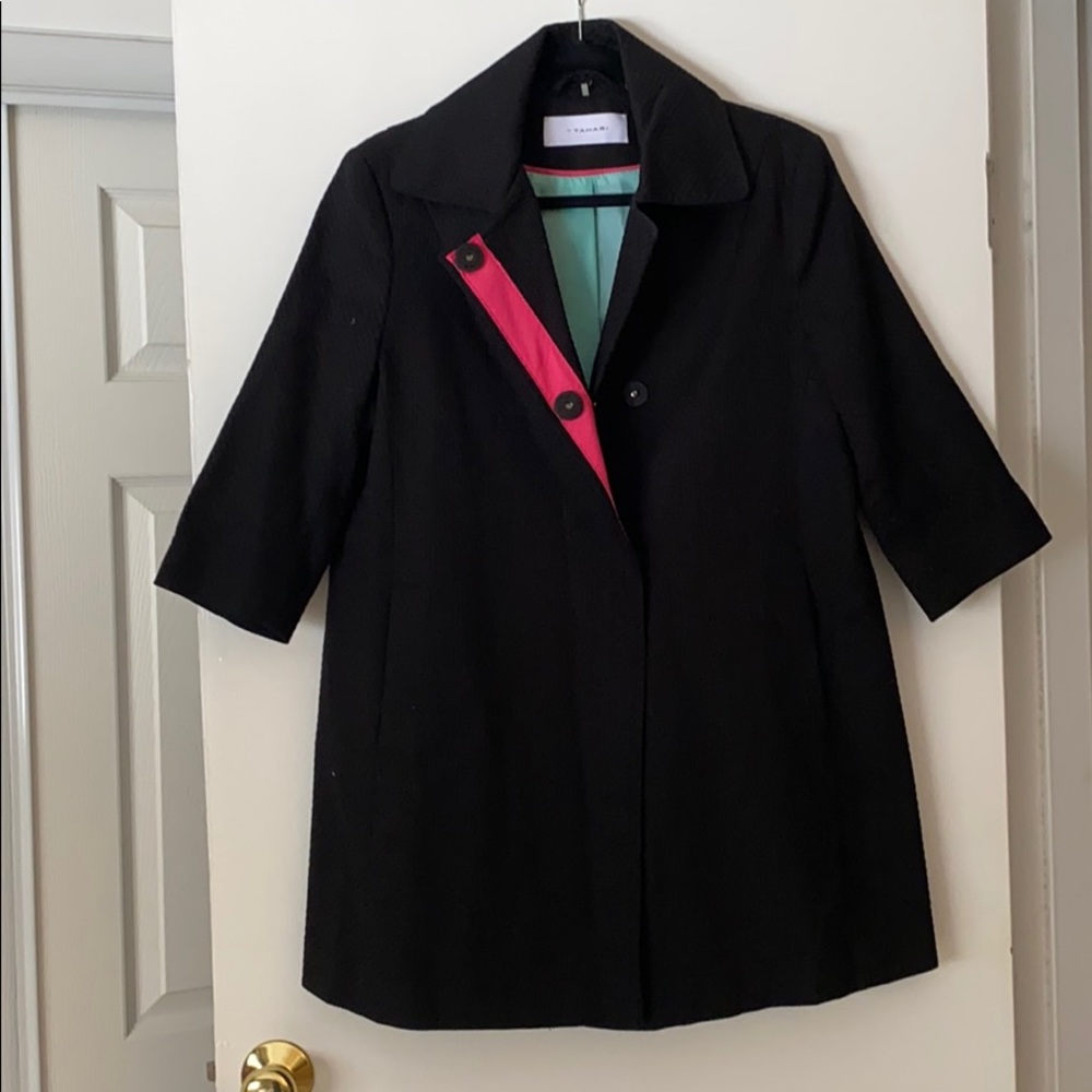 Tahari 3/4 sleeve black jacket. Worn once